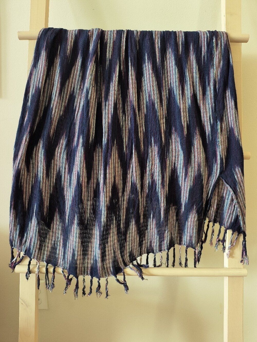 Navy Multi-Color Hand Woven Dress